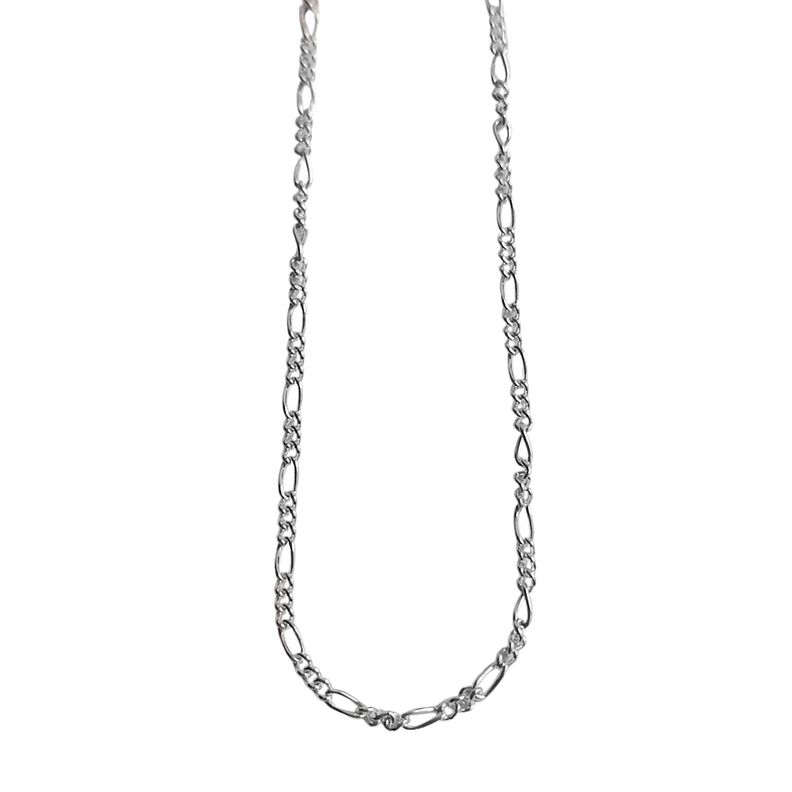 Cadena Eslabón Fino 45cm Plata Fina 925-0