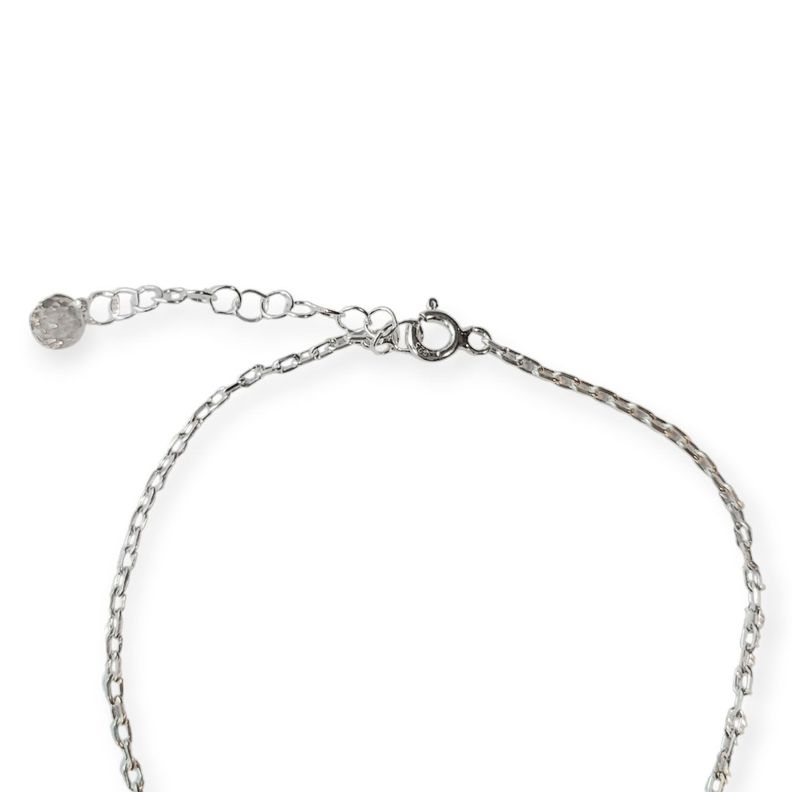 Pulsera Chinita Margarita Circón Plata Fina 925-1
