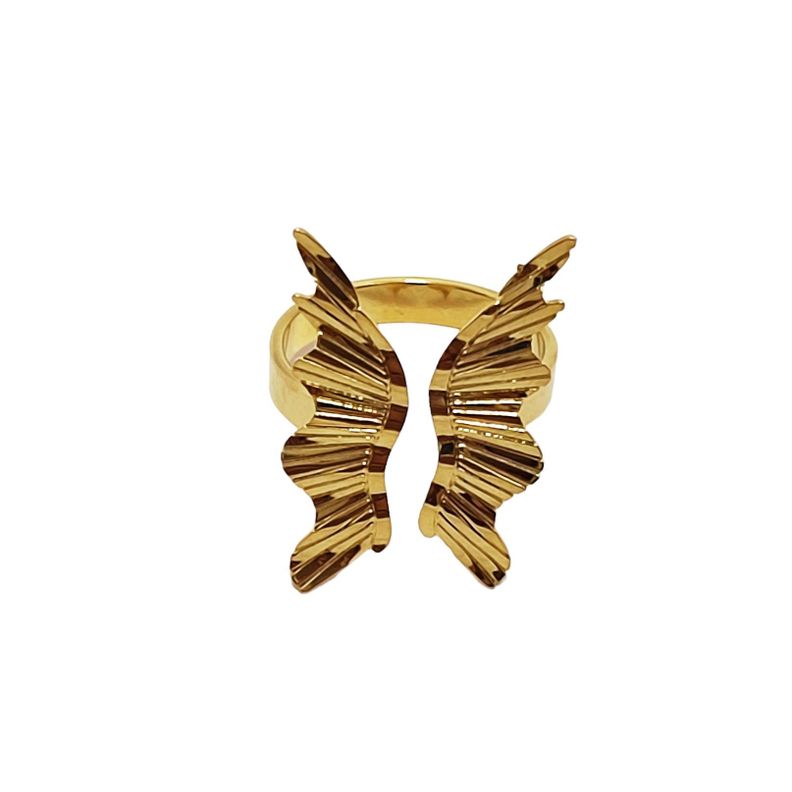 Anillo Mariposa Adaptable Enchapado Oro 18K