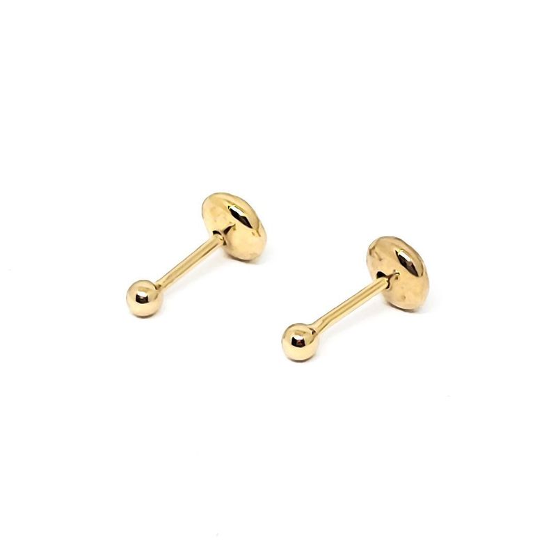 Aros Bebé Bola 2mm Enchapado Oro 18K-0