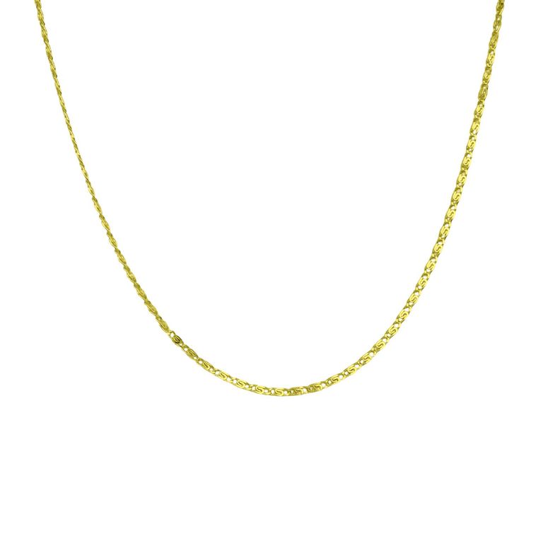 Cadena Elsa Plano Enchapado Oro 18K-2