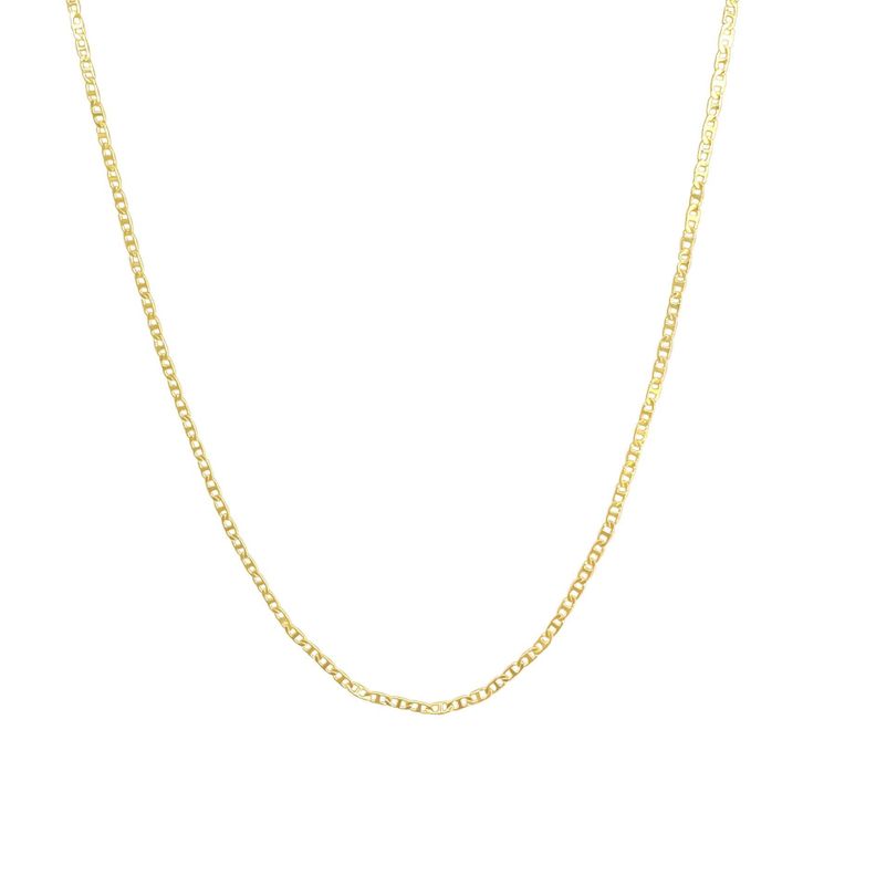 Cadena Chadi Eslabón Plano Enchapado Oro 18K-0