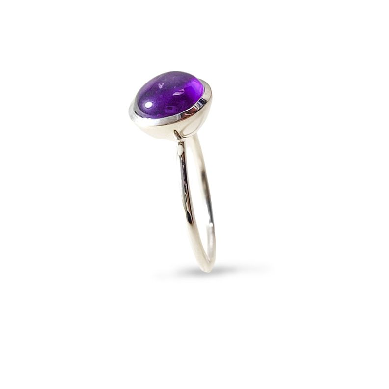 Anillo Shakti Amatista Plata Fina 925-3