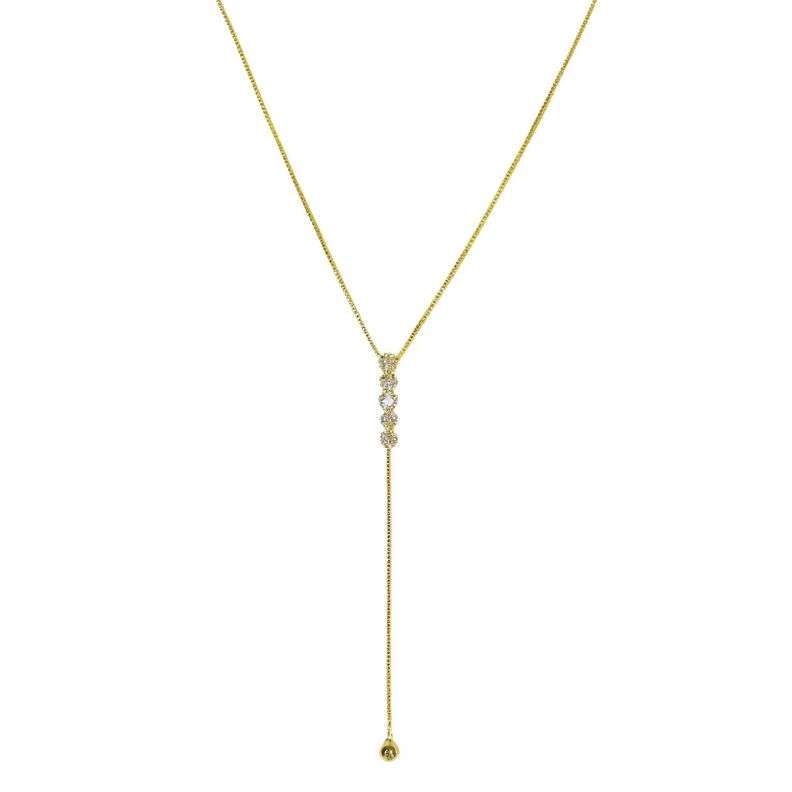 Collar Cira Péndulo Enchapado Oro 18K -0