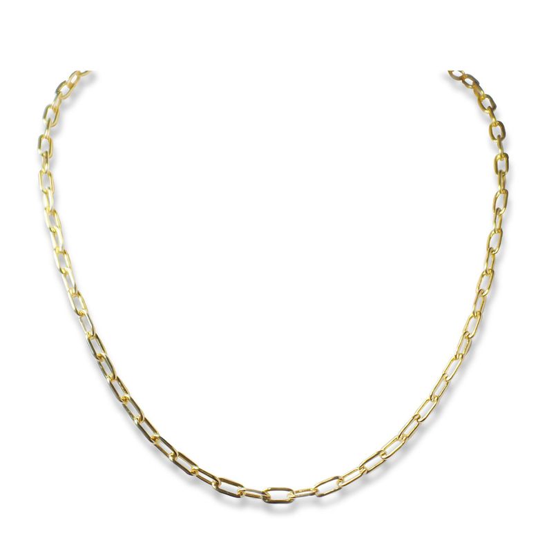 Cadena Eslabón Enchapado Oro 18K 50cm-0
