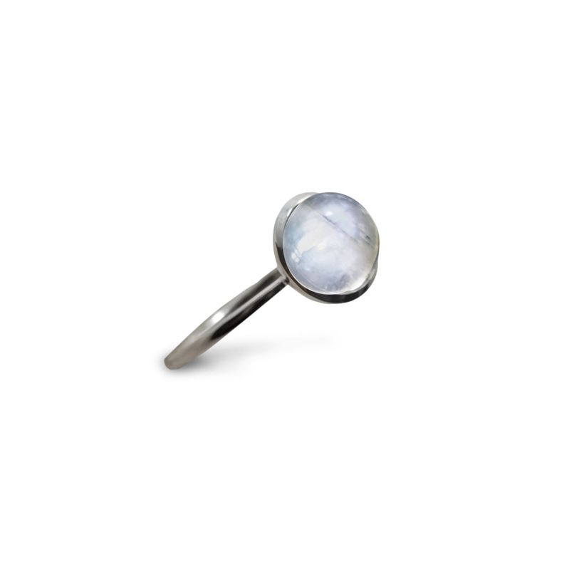 Anillo Shakti Piedra Luna Plata Fina 925-2