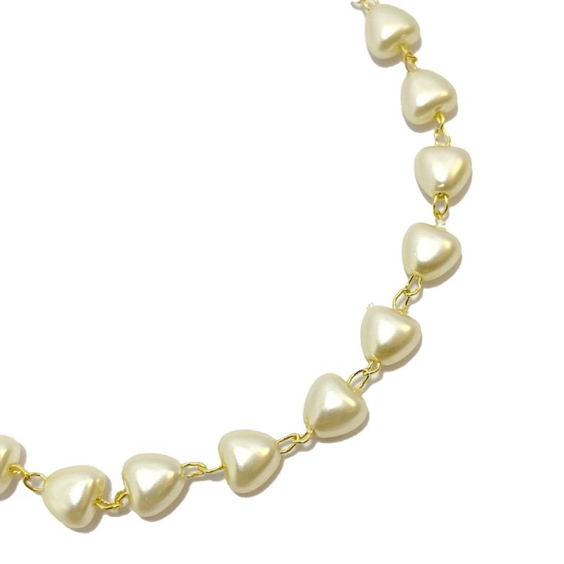 Collar Choker Hannah Perla Sintética Enchapado Oro 18K-2