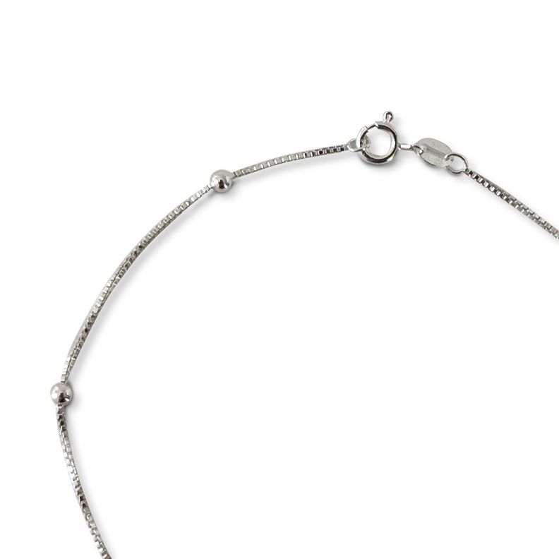 Tobillera Veneciana Bolita Plata Fina 925-1