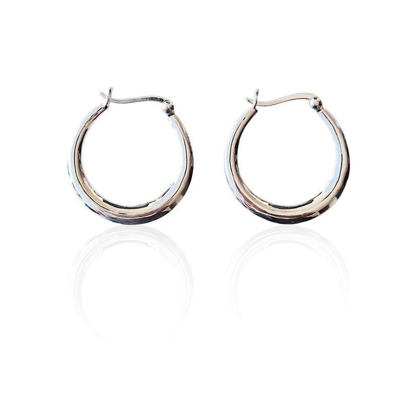 Aros Argolla Mirta 25mm Plata Fina 925-1