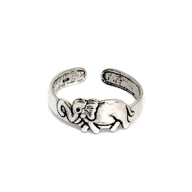 Anillo Midi Elefante Plata Fina 925-0