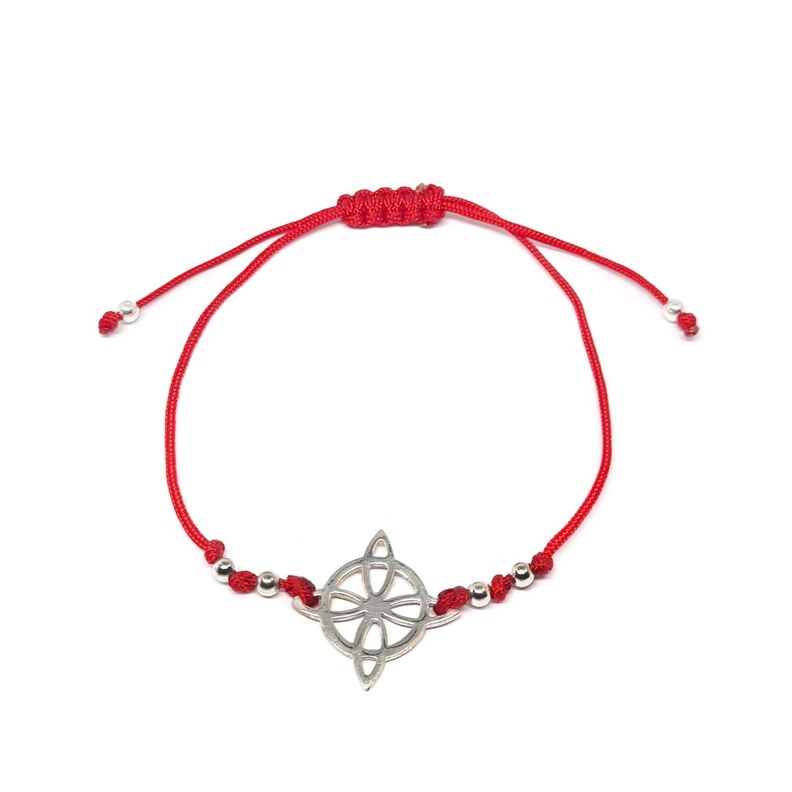 Pulsera Nudo De Bruja Plata Fina 925-0