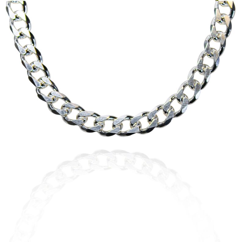 Pulsera Grumet Hombre Gruesa Plata Fina 925-2