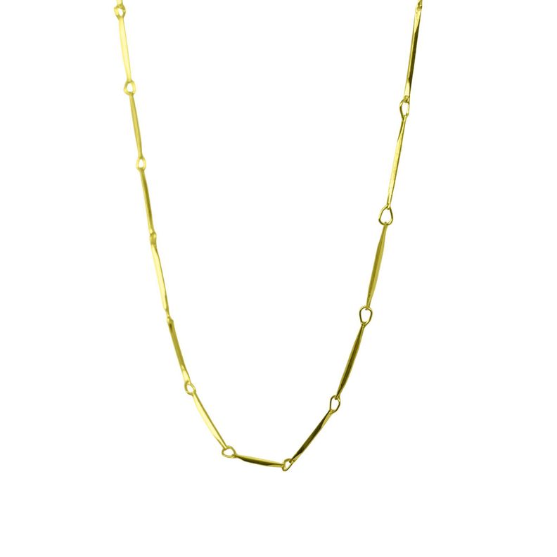 Collar Choker Palito Facetado Enchapado Oro 18K-0