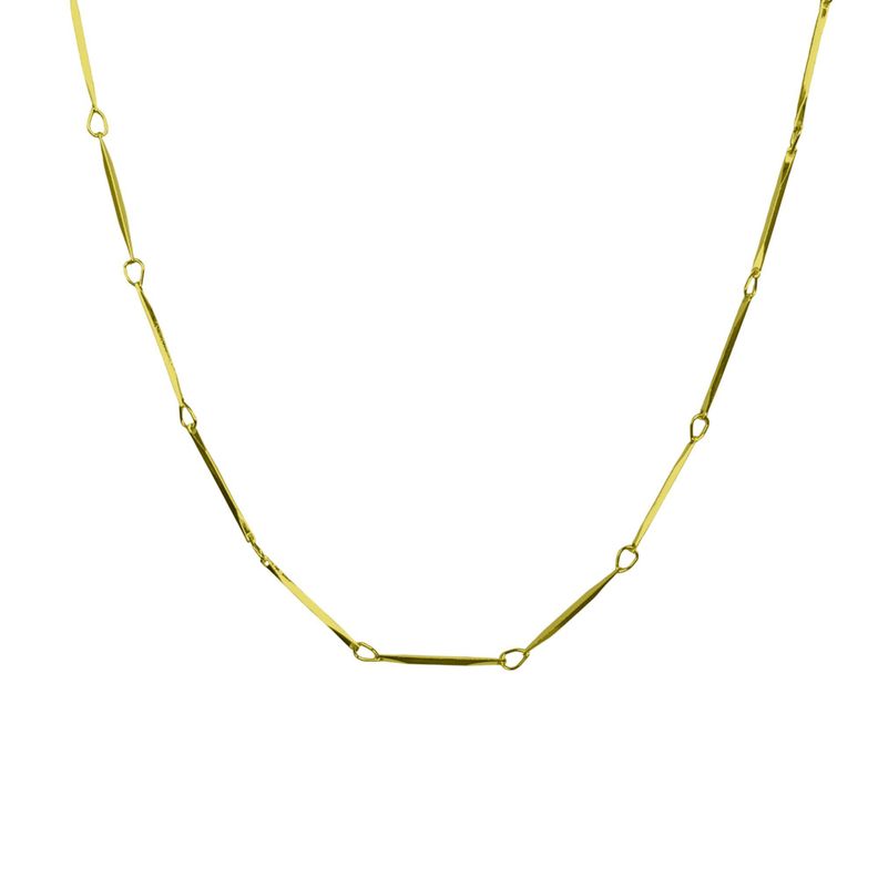 Collar Choker Palito Facetado Enchapado Oro 18K-2