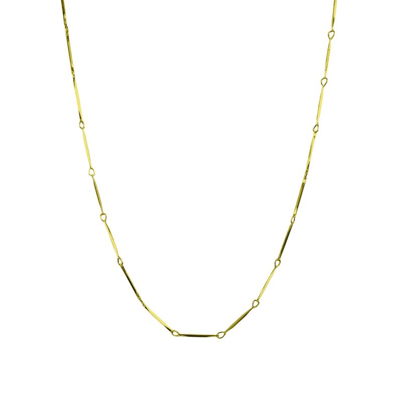 Collar Choker Palito Facetado Enchapado Oro 18K-3