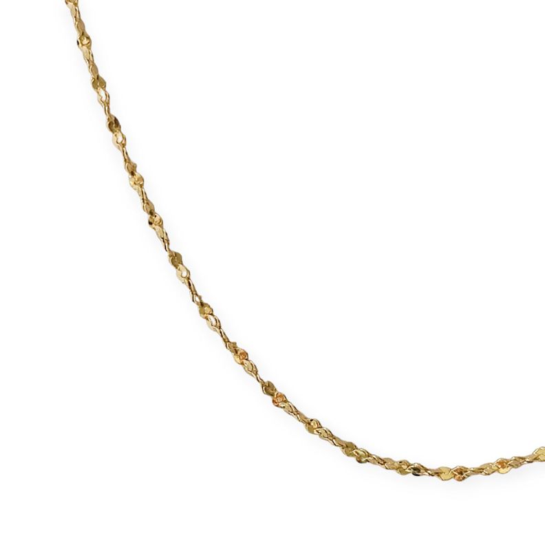 Cadena Enroscada 45cm Enchapado Oro 18K-1