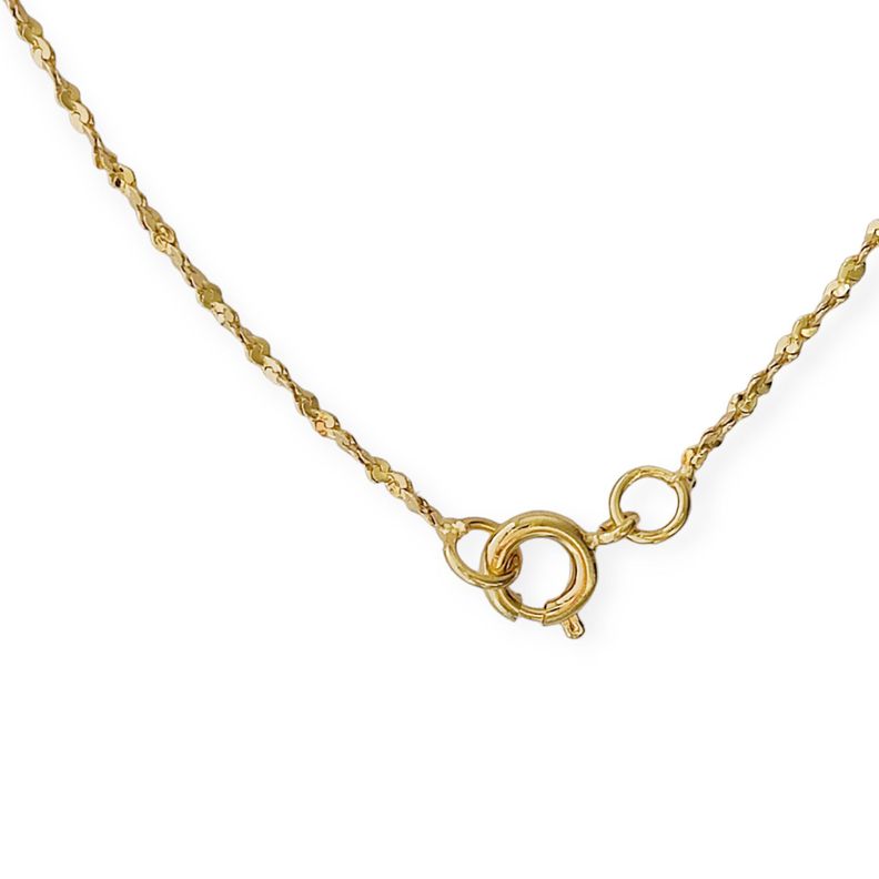 Cadena Enroscada 45cm Enchapado Oro 18K-2