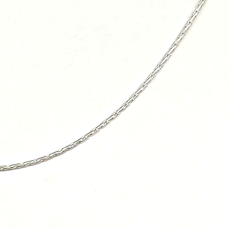 Cadena Eslabón 2x1mm Limada 50 cm Plata Fina 925-2