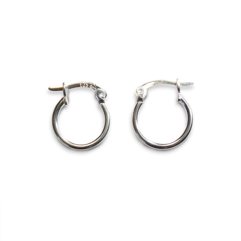 Aros Argollas 15mm Plata Fina 925-0