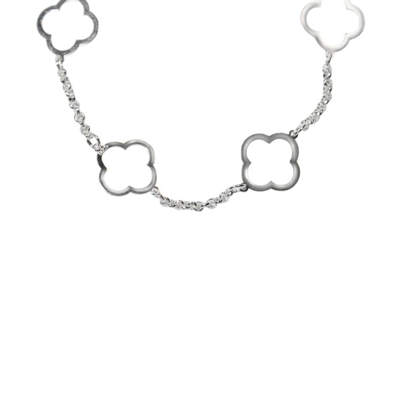 Pulsera Trébol Plata Fina 925-2