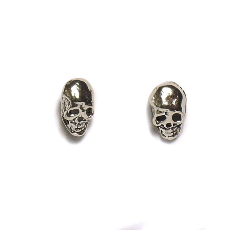 Aros Craneo Plata Fina 925 Plata [ 40 ]