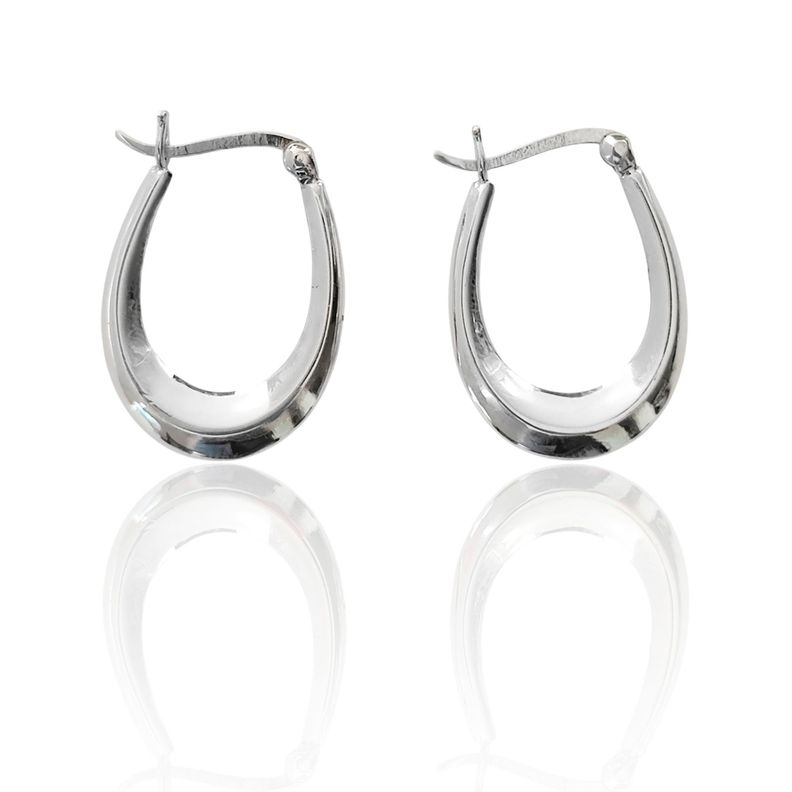 Aros Argolla Lorenza 18mm Plata Fina 925-1
