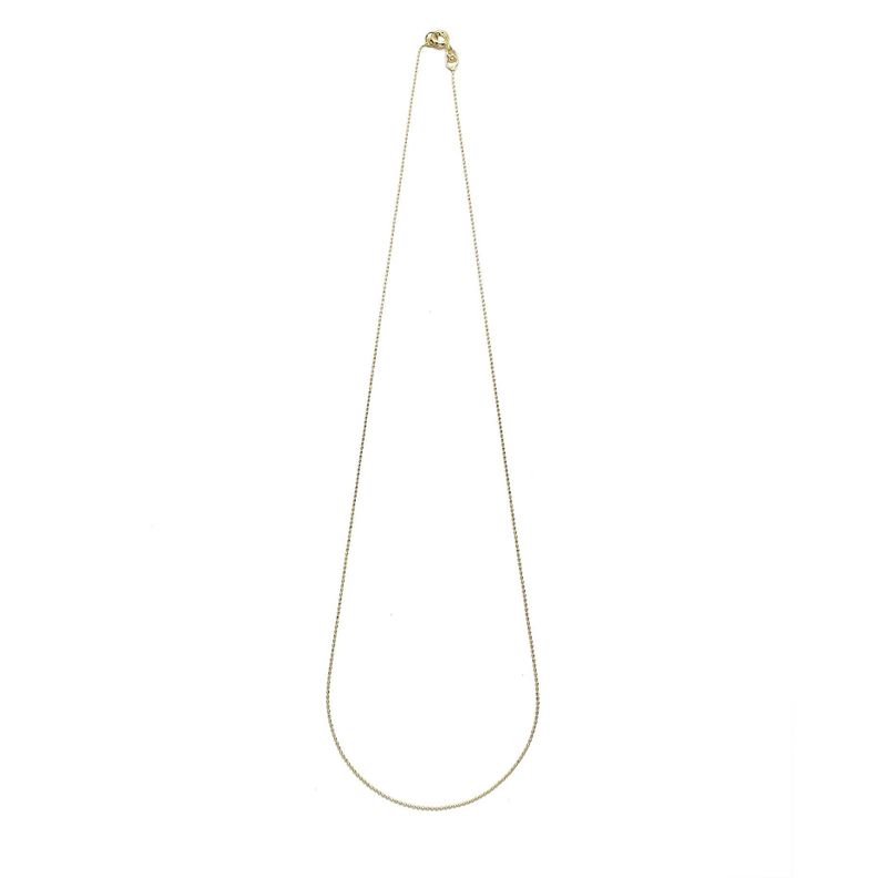 Cadena Mini Puntos 50cm Enchapada Oro 18K Dorado