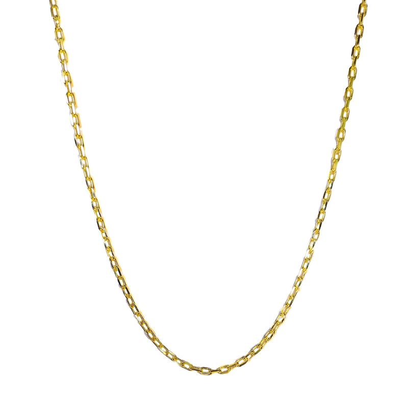 Cadena Hely Eslabón 70cm Enchapado Oro 18K-0