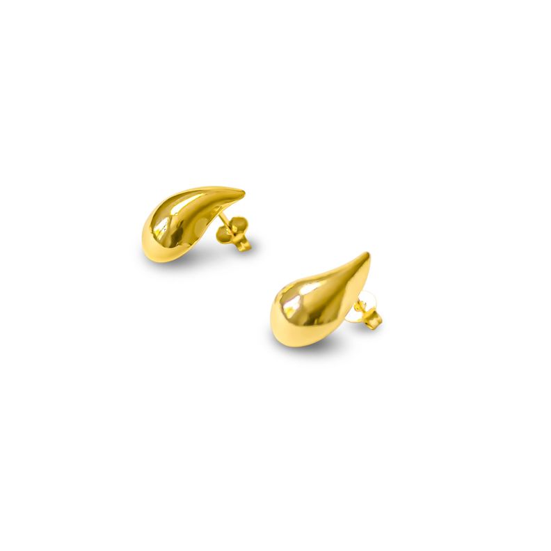 Aros Gota Adriana Enchapado Oro 18k Dorado