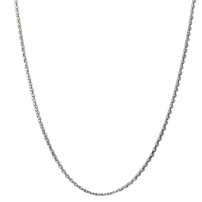 Cadena Limada Delgada 40cm Plata Fina 925 -0