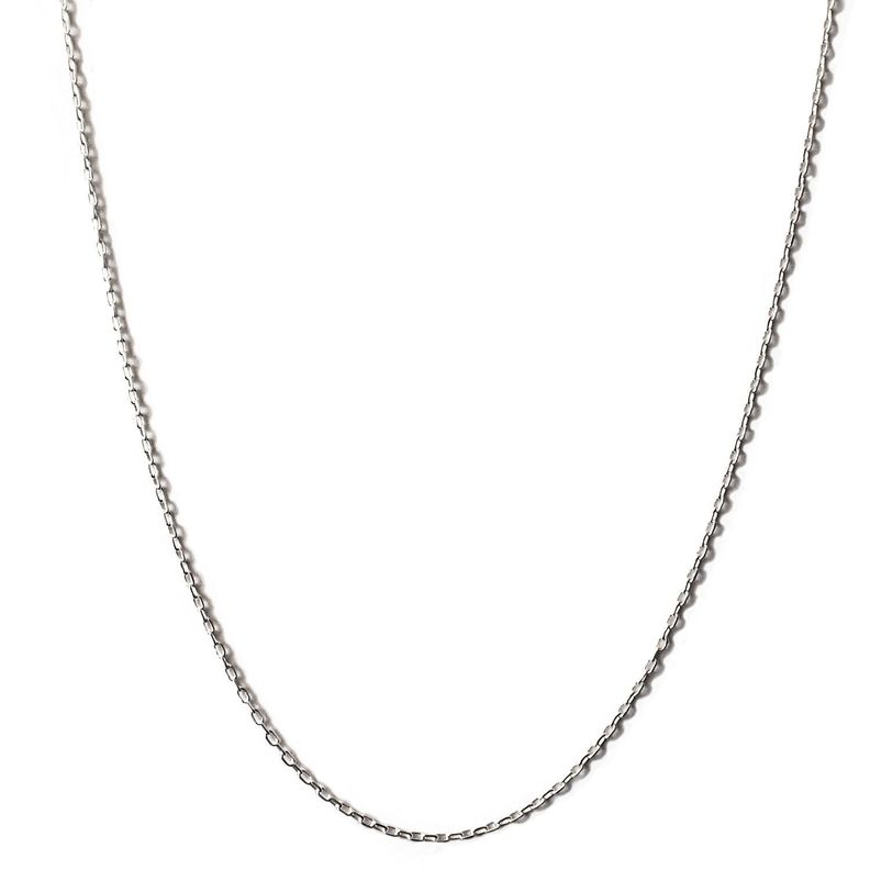 Cadena Limada Delgada 40cm Plata Fina 925