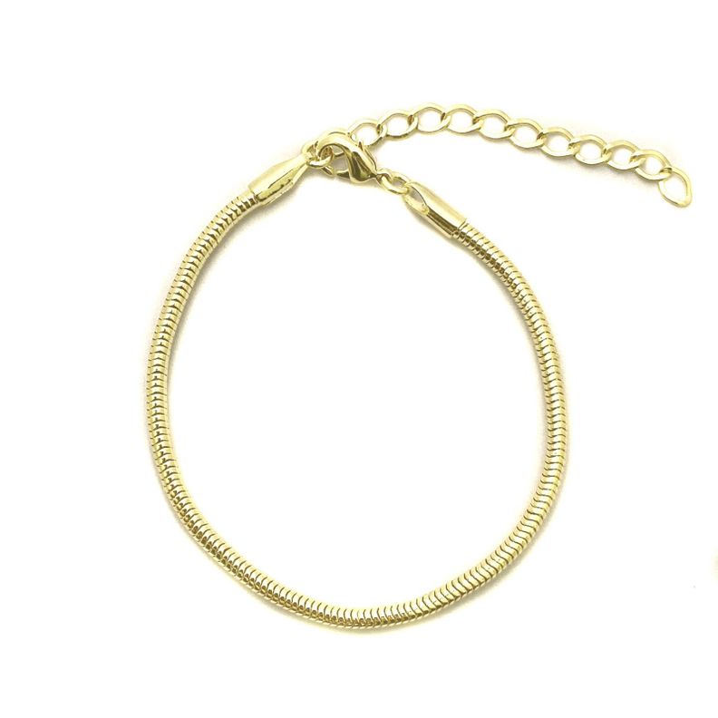 Pulsera Cordón Enchapado Oro 18K-0