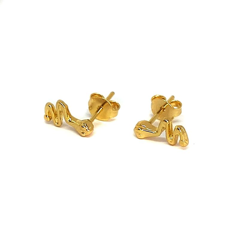 Aros Serpiente Enchapado Oro 18Ka-1