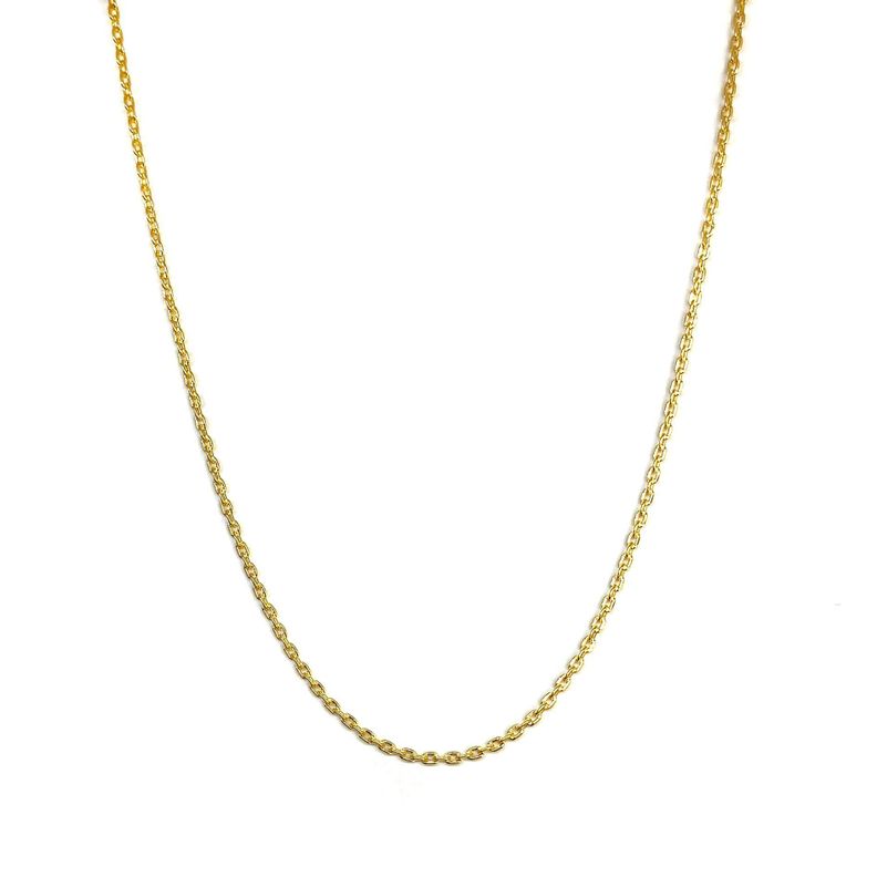 Cadena Eslabón 2x2mm Enchapado Oro 18K 50cm-0