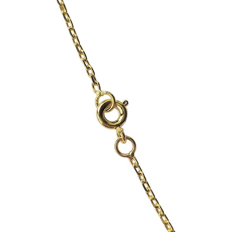 Cadena Eslabón 2x2mm Enchapado Oro 18K 50cm-1