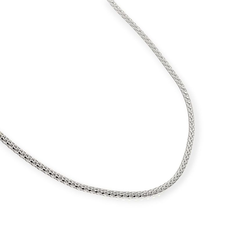 Cadena Cordón Espuma 50cm Plata Fina 925-1