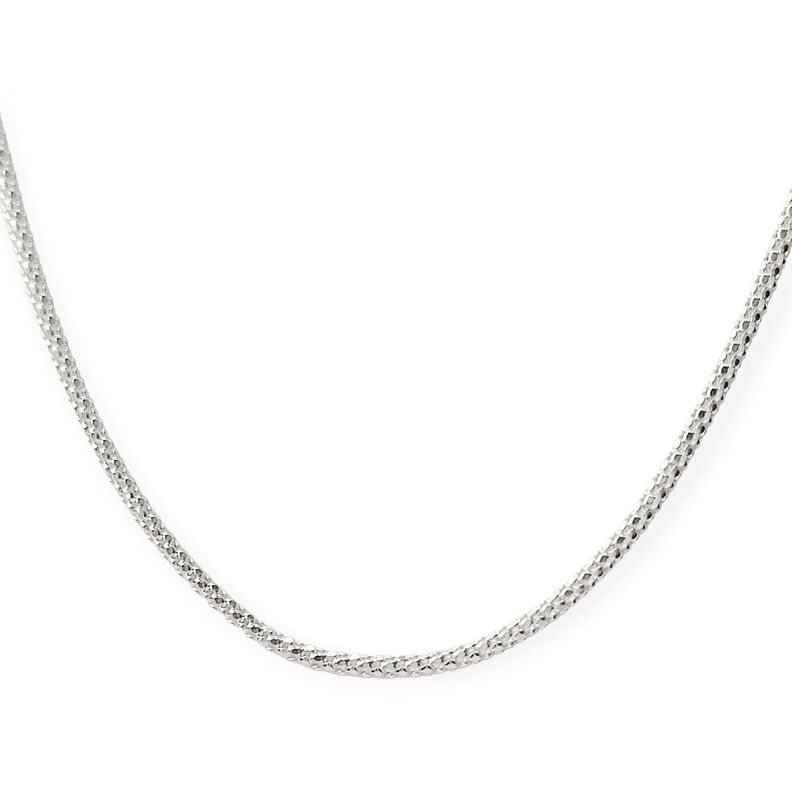 Cadena Cordón Espuma 50cm Plata Fina 925-2