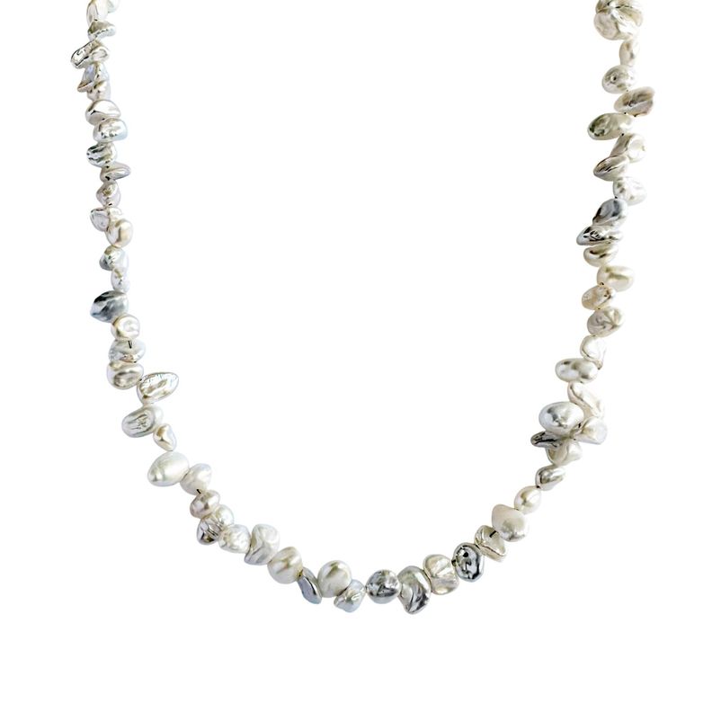 Collar Perla Biwa Plata Fina 925-2