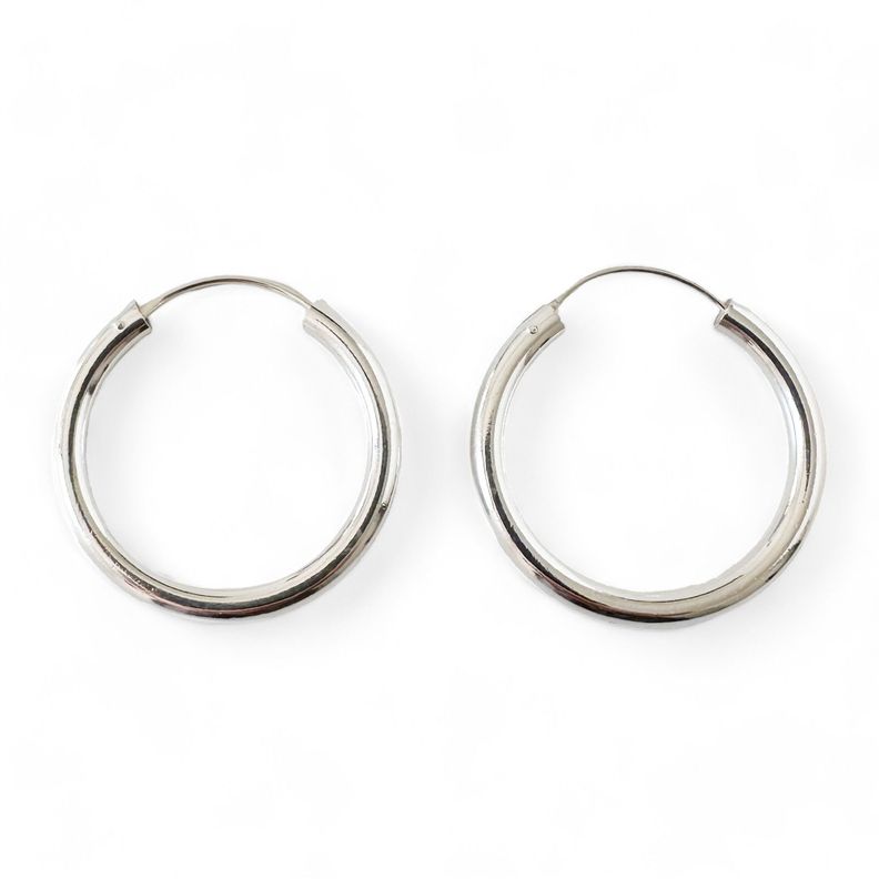 Aros Argolla Ruby Plata Fina 925-0