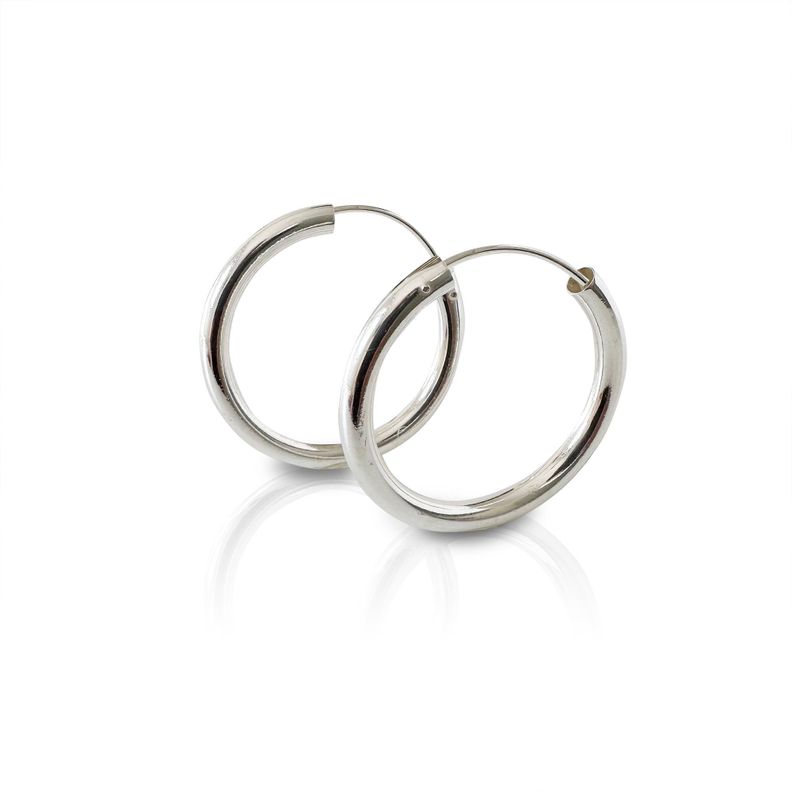 Aros Argolla Ruby Plata Fina 925-1