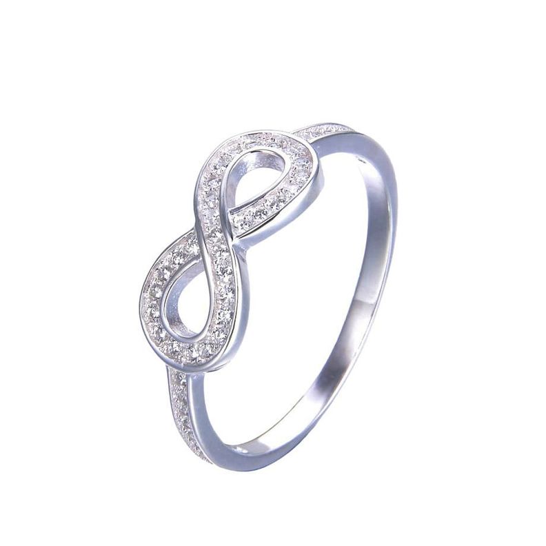 Anillo Javiera Infinito Circón Plata Fina 925-0