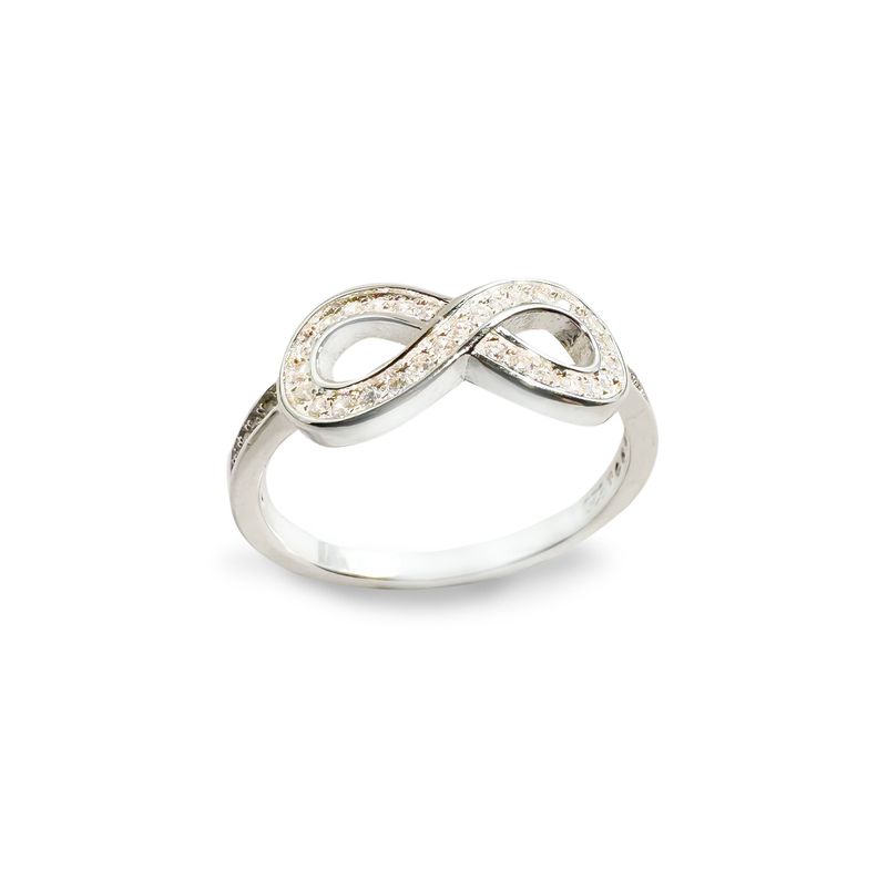 Anillo Javiera Infinito Circón Plata Fina 925-2