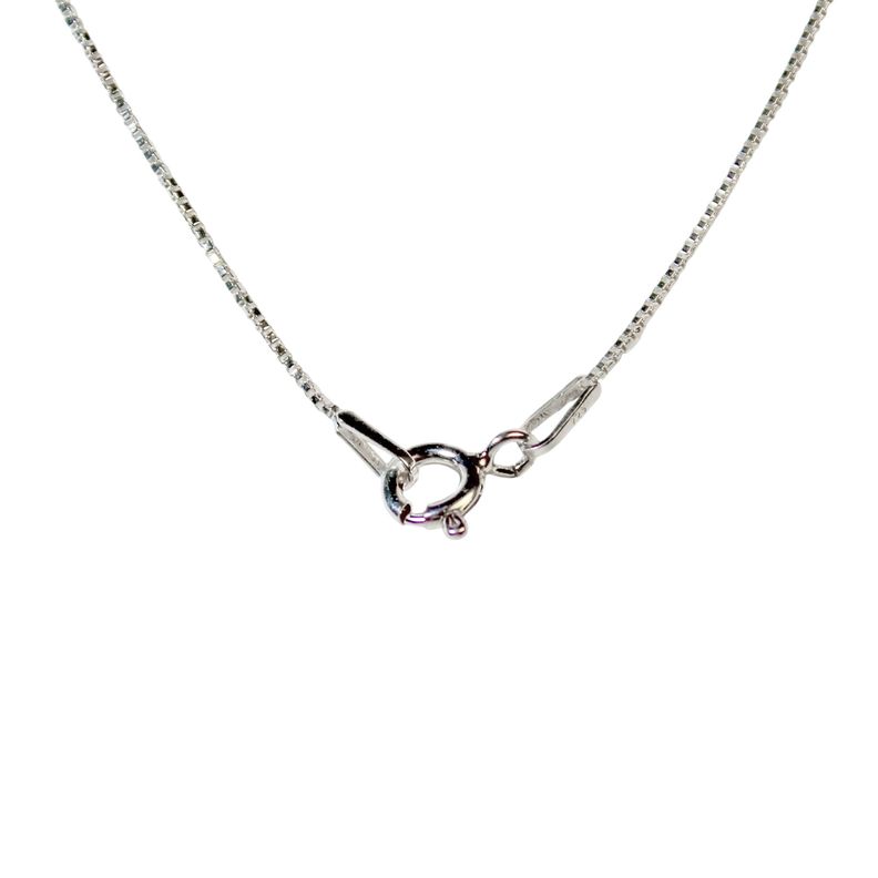 Collar Corazón Punto De Luz Circón Redondo Plata Fina 925-3