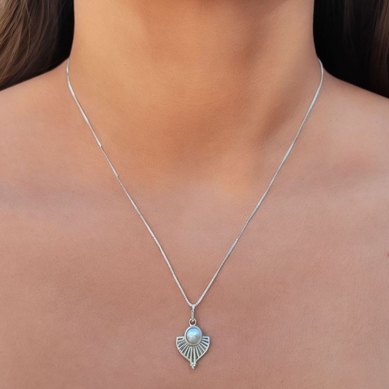 Collar Hari Perla Plata Fina 925-2