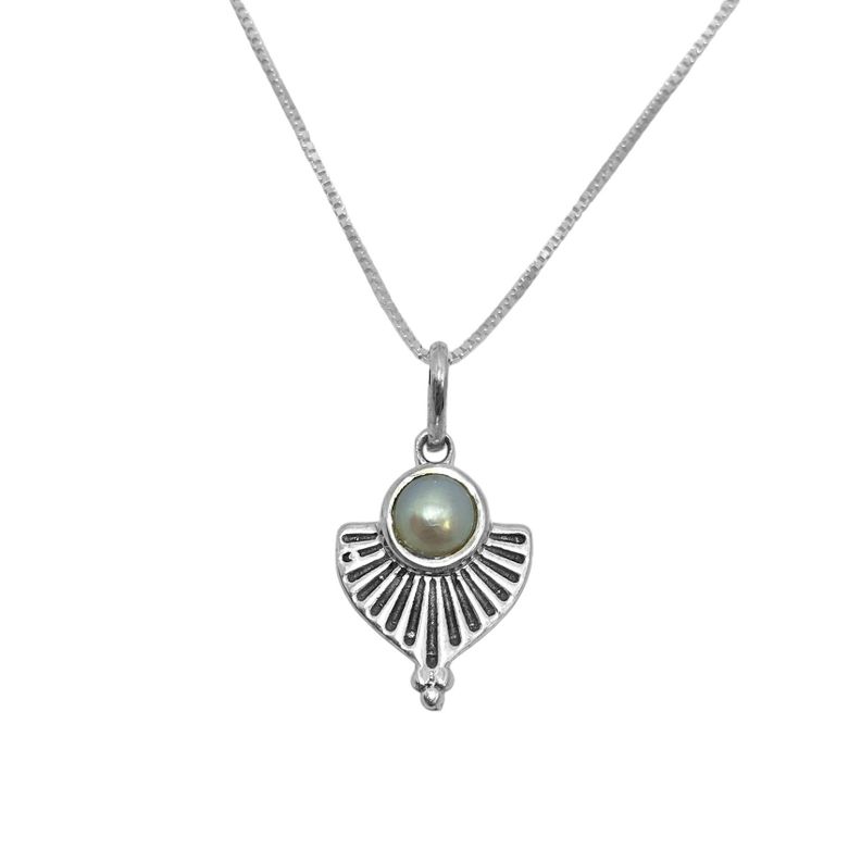 Collar Hari Perla Plata Fina 925-0