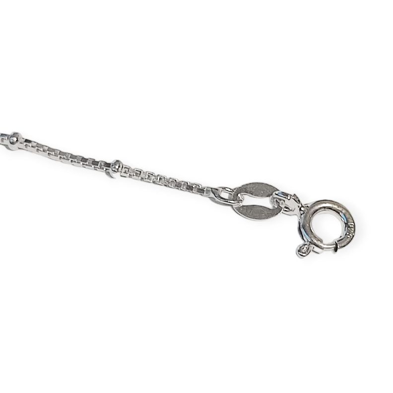 Tobillera Cadena Veneciana Donuts Mini Plata Fina 925-2