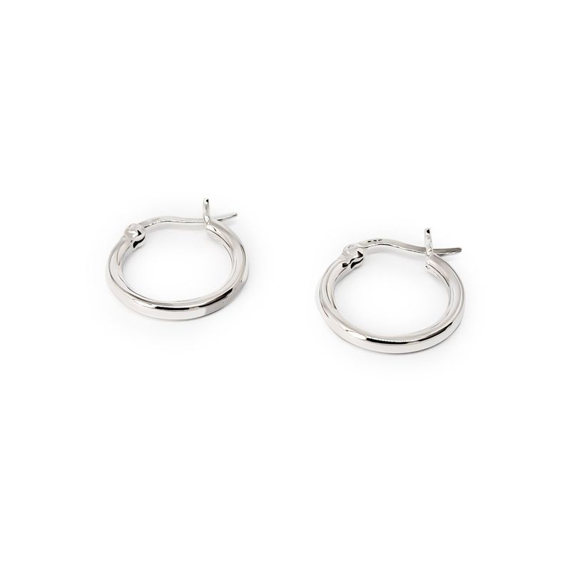 Aros Argollas Gruesa 16mm Plata Fina 925-1