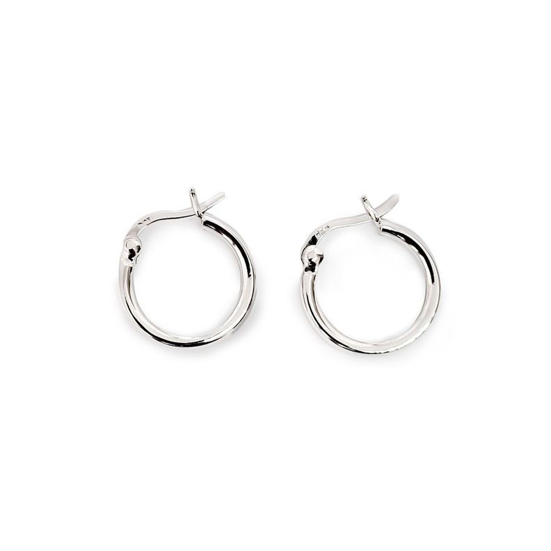 Aros Argollas Gruesa 16mm Plata Fina 925-0