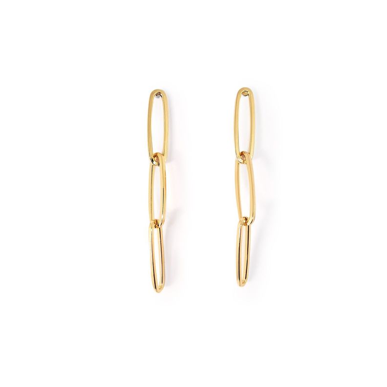 Aros Cecilia Enchapado Oro 18K-0