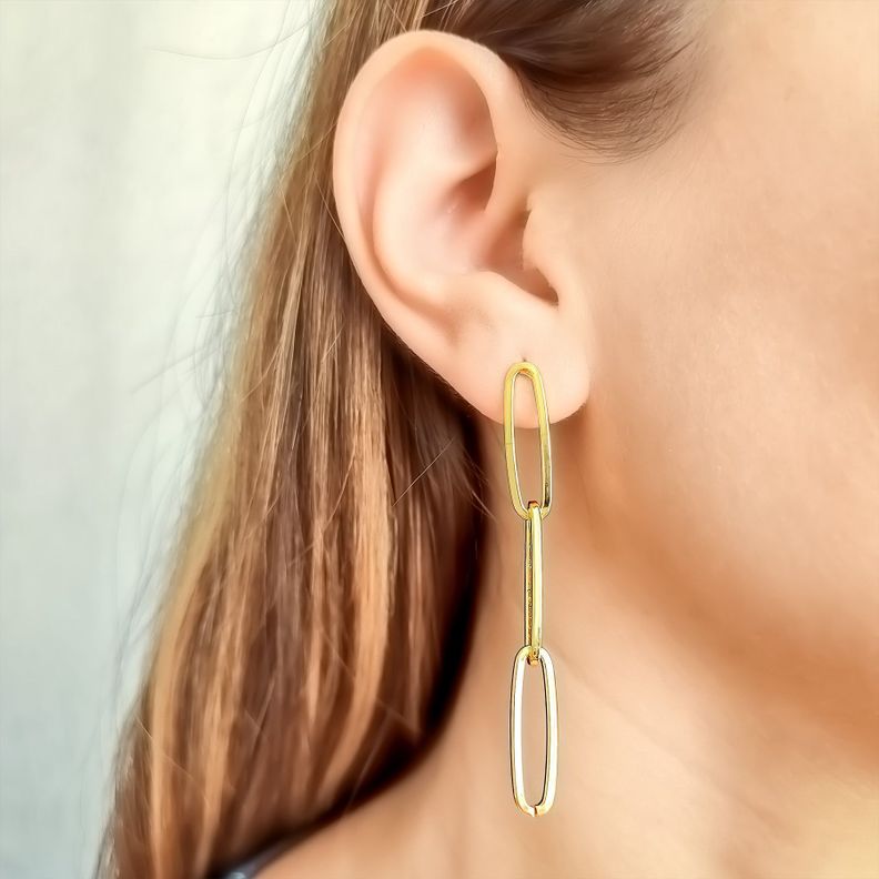 Aros Cecilia Enchapado Oro 18K-2